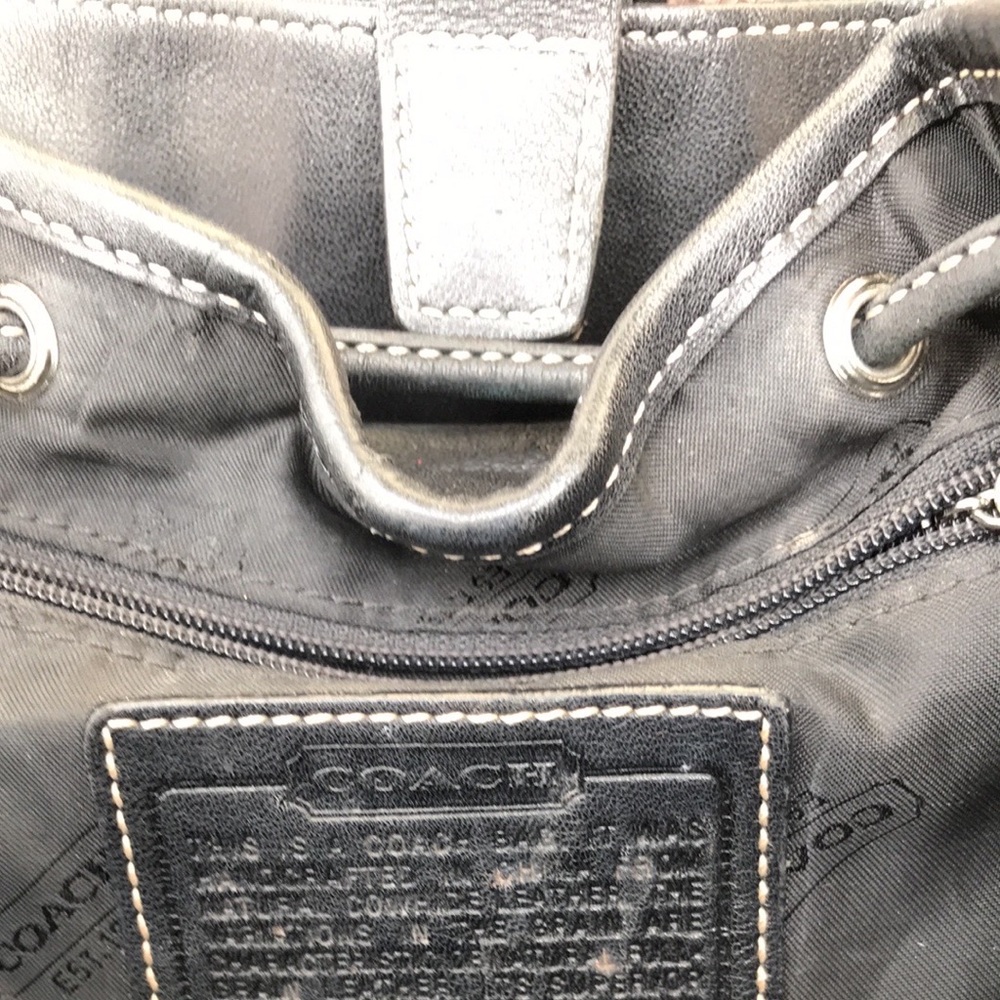 Coach mint condition leather backpack - Picture 4 of 12